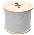 Q-LANTEC Kabel U/UTP kat.6, sieciowy, skrętka, LSOH, B2ca 4PR, 1Gb/s (10Gb/s do 55m), szary, 500m (KIU6LSOH500BQ) - 2692361