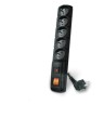 ACAR F5 Czarny 5 x gniazdo sieciowe 230 V 1,5 m - 2692511