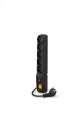 ACAR F5 Czarny 5 x gniazdo sieciowe 230 V 1,5 m - 2513056