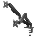 SAVIO PODWÓJNY UCHWYT BIURKOWY NA MONITORY 17"-32" 2X 2-9 KG NA SPRĘŻYNIE UM-04 - 2692674