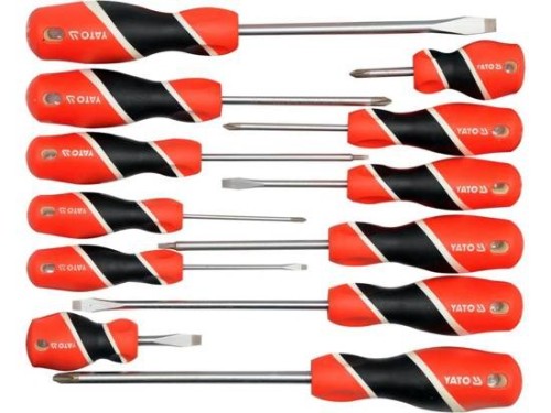Zestaw wkrętaków 12 szt YT-25967 YATO - 2553434