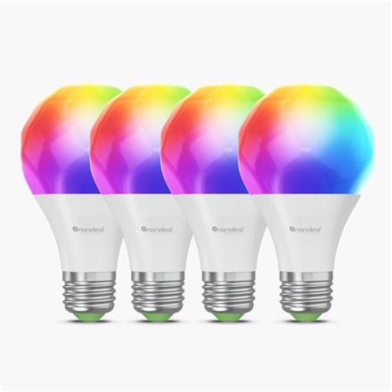 Zestaw 4 inteligentnych żarówek A60-E27 (Wi-Fi) Nanoleaf Essentials Smart Bulbs - 2693511