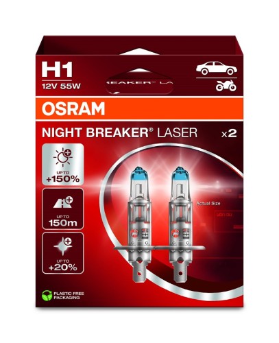 Żarówka samochodowa Osram Night Breaker H1 NL 150% EPACK - 2670488