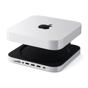 Satechi Stand & Hub - podstawka i hub do Mac Mini/Studio (USB-C 3.2, USB-A 3.2, 2x USB-A 3.0, 3,5mm jack, port micro/SD, NVMe/M.2 SATA SSD)