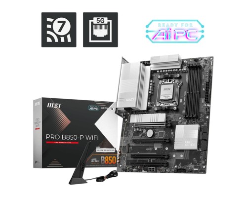 MSI PRO B850-P WIFI płyta główna AMD B850 Gniazdo AM5 ATX - 2693682