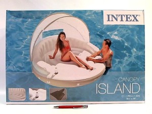 Wyspa Materac Pływający z Baldachimem Intex 58292