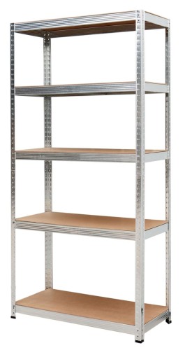 AW REGAŁ 5 PÓŁEK 180x90x40 NOŚNOŚĆ 100kg / 3,3mm - WCISKANY SZYBKI MONTAŻ - 2693765