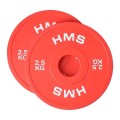 Talerz olimpijski Bumper 2x2.5kg Czerwony HMS CBRS25 - 2672766