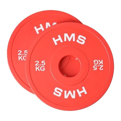 Talerz olimpijski Bumper 2x2.5kg Czerwony HMS CBRS25 - 2672766