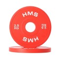 Talerz olimpijski Bumper 2x2.5kg Czerwony HMS CBRS25 - 2672767