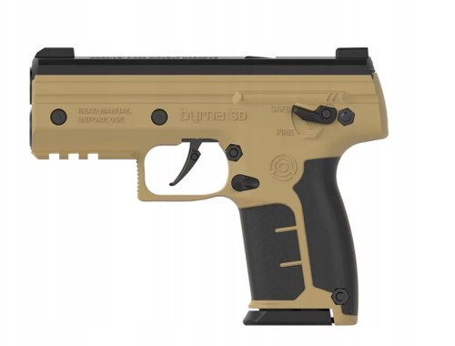 Pistolet na kule gumowe i pieprzowe BYRNA SD TAN k.68 CO2 8g zestaw (SK68300-TAN) - 2673180