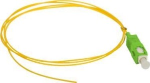Alantec Pigtail SM 1J 9/125 (G.657.A1) wtyk SC/APC dł. 2 m "EASY STRIP" - najmniejszy dostępny promień gięcia (FOI-SCA-9SM-2-G657A)