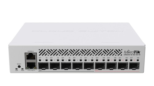 Mikrotik CRS310-1G-5S-4S+IN łącza sieciowe Zarządzany L3 Obsługa PoE 1U - 2693982