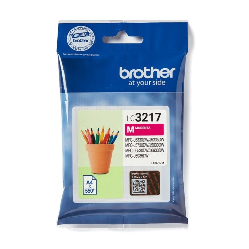 Brother LC-3217M nabój z tuszem 1 szt. Oryginalny Purpurowy - 2179858