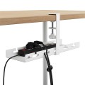 MACLEAN ORGANIZER PODBIURKOWY NA KABLE, MAX. OBCIĄŻENIE 5KG, BIAŁY MC-105 W - 2694280