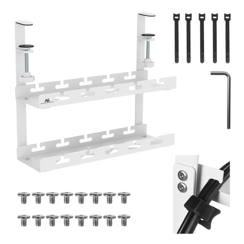 MACLEAN ORGANIZER PODBIURKOWY NA KABLE MC-104 W - 2694282