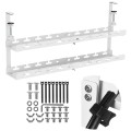 MACLEAN ORGANIZER PODBIURKOWY NA KABLE, MAX. OBCIĄŻENIE 5KG, MAX. 728MM, 2 POZIOMY, BIAŁY MC-102 W - 2694298