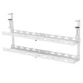 MACLEAN ORGANIZER PODBIURKOWY NA KABLE, MAX. OBCIĄŻENIE 5KG, MAX. 728MM, 2 POZIOMY, BIAŁY MC-102 W - 2694297