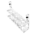 MACLEAN ORGANIZER PODBIURKOWY NA KABLE, MAX. OBCIĄŻENIE 5KG, MAX. 728MM, 2 POZIOMY, BIAŁY MC-102 W - 2694301
