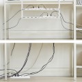 MACLEAN ORGANIZER PODBIURKOWY NA KABLE, MAX. OBCIĄŻENIE 5KG, MAX. 728MM, 2 POZIOMY, BIAŁY MC-102 W - 2694295