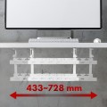 MACLEAN ORGANIZER PODBIURKOWY NA KABLE, MAX. OBCIĄŻENIE 5KG, MAX. 728MM, 2 POZIOMY, BIAŁY MC-102 W - 2694292
