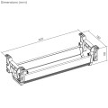MACLEAN ORGANIZER PODBIURKOWY NA KABLE/ PRZEDŁUŻACZ, MAX. OBCIĄŻENIE 5KG, BIAŁY MC-106 W - 2694327