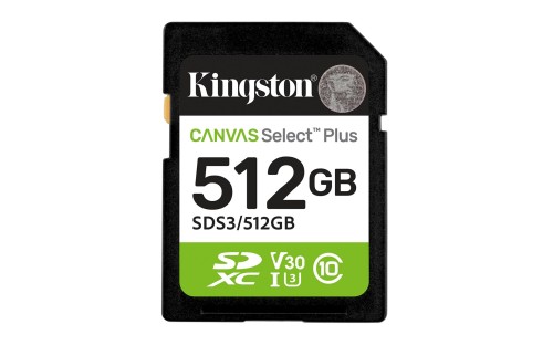 KINGSTON SDXC 512GB Canvas Select Plus Gen3 150MB/s - 2670803