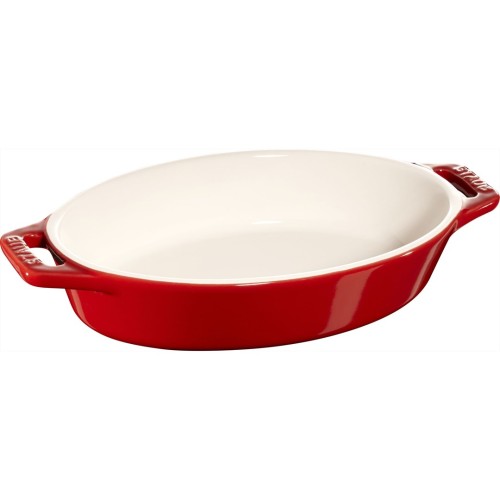 Owalny półmisek ceramiczny Staub - 400 ml, Czerwony - 2627307