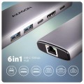 Axagon HMC-6G2L stacja dokująca Przewodowa USB 3.2 Gen 2 (3.1 Gen 2) Type-C Aluminium - 2587766