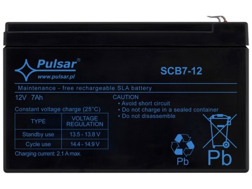SCB7-12 Akumulator 7Ah/12V SCB - 2676973