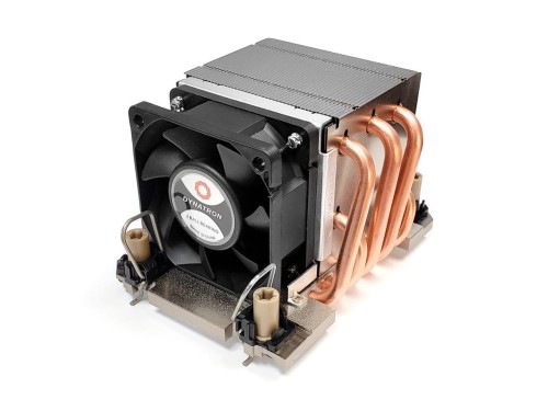 Chłodzenie CPU DYNATRON N11 Intel CPU Kuehler 4189-4/-5 P4/P5/P+ 2U Kuehlkoerper Aluminium Lamellen Heat Pipe Aktiv mit PWM bis zu 270W TDP - 2691952