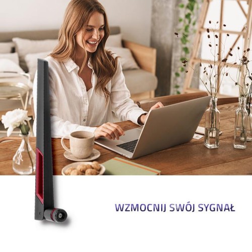 Antena Wi-Fi Qoltec 2.4/5GHz dookólna | 5dBi - 1395312