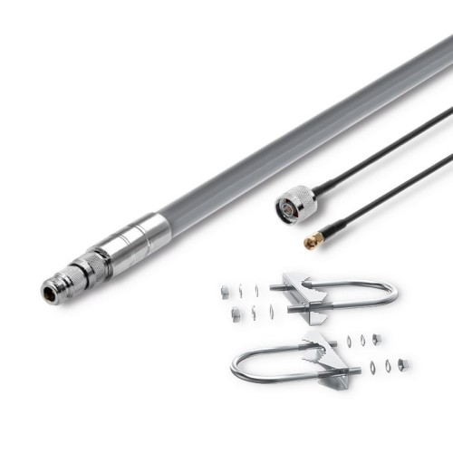 Qoltec Zestaw Antena LoRa | 5.8 dBi + kabel zasilający - 2003360
