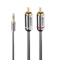 Lindy 35336 kabel audio 5 m 3.5mm 2 x RCA Antracyt - 2669244