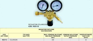 REDUKTOR CO2/AR-2-ZEGARY .