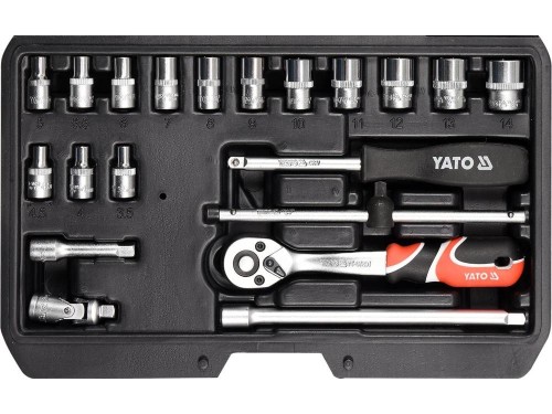 Zestaw kluczy YATO 20 elem. 1/4" 14491 - 2420862