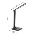 MACLEAN LAMPKA BIURKOWA LED, MAX. 9W, 220-240V AC, MOŻLIWOŚĆ ZMIANY BARWY, ŚCIEMNIALNA, 450LM MCE614 B - 1358654