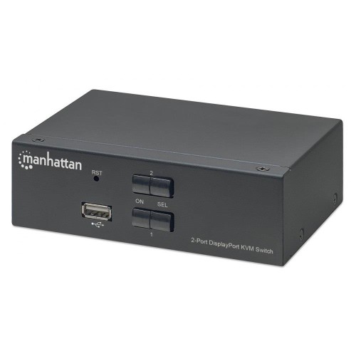 Przełącznik KVM Manhattan DisplayPort / USB 2x1 4K*60Hz - 1469286