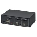 Przełącznik KVM Manhattan DisplayPort / USB 2x1 4K*60Hz - 1634060