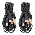 Przełącznik KVM Manhattan DisplayPort / USB 2x1 4K*60Hz - 1634062