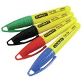 Stanley 1-47-329 marker 72 szt. Czarny, Niebieski, Zielony, Czerwony - 2415917
