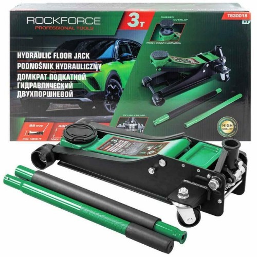 ROCKFORCE DŹWIGNIK ŻABA 3T 85-430mm 2-TŁOKOWY - 2693136