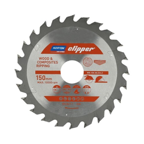 NORTON PIŁA TARCZOWA 150mm x 30mm x 24z DREWNO I KOMPOZYTY ATB (3,6 / 2,6) - 2693107