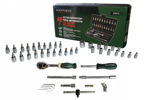 ROCKFORCE ZESTAW KLUCZY     1/4" 46el.