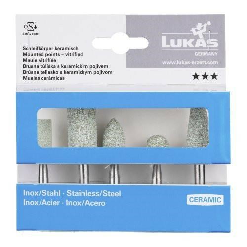 LUKAS ŚCIERNICA TRZPIENIOWA ZESTAW 5szt. CERAMICZNE NIERDZEWKA/STAL - 2693281