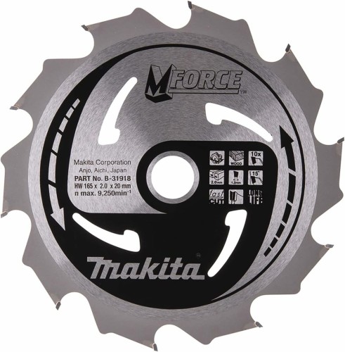 MAKITA PIŁA TARCZOWA  165x20x10z M-FORCE DREWNO - 2693106