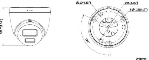 Kamera IP HIKVISION DS-2CD1363G2-LIUF/SL 2.8mm PL - 2692039