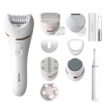 Depilator Philips BRE740/90 BRE740/90 Series 9000 Czas pracy (maks.) 40 min Na mokro i na sucho biały/różowy - 2691173