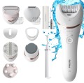 Depilator Philips BRE740/90 BRE740/90 Series 9000 Czas pracy (maks.) 40 min Na mokro i na sucho biały/różowy - 2691174