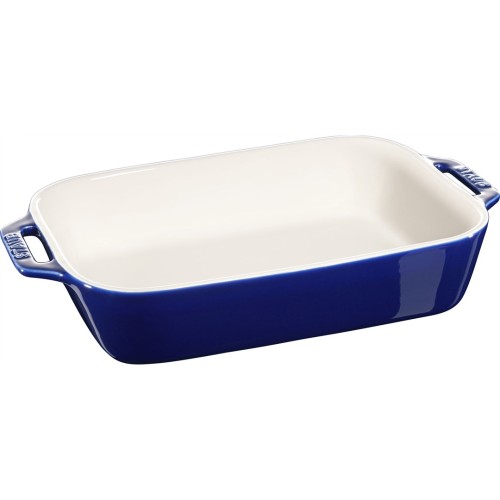 Prostokątny półmisek ceramiczny Staub - 2.4 ltr, Niebieski - 2695397